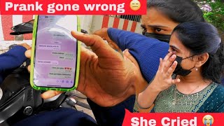 New Girlfriend Prank On Renu 💔  She Cried 😭 [upl. by Lenrow]