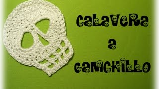 CALAVERA A GANCHILLO  CROCHET SKULL [upl. by Leihcar690]