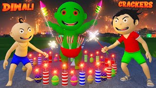 Pagal Bittu Sittu Aur Chirkut  Diwali Ke Patakhe Cartoon Part 13  Pagal Beta  Desi Comedy Video [upl. by Sileray]