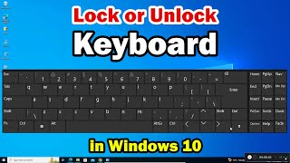 How to Lock  Unlock Keyboard in windows 10 PC or Laptop [upl. by Enirbas]