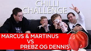 Marcus amp Martinus VS Prebz og Dennis  CHILLI CHALLENGE [upl. by Atila984]