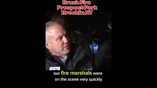 🚒 🔥 BRUSH FIRE  on PROSPECT PARK  Brooklin  NY fire marshals nyc prospectpark brushfire [upl. by Mariande]