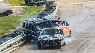 Banger Racing Angmering Raceway  CB Contact  8th September 2019 [upl. by Hoo236]