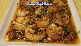 SCALLOPS PROVENCAL  French recipe  Princess Royal Cuisine [upl. by Sly]