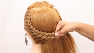 Simple Braided Hairstyle For Everyday  Everyday Hairstyle For Medium Hair  Side Braid Hairstyle [upl. by Harneen]