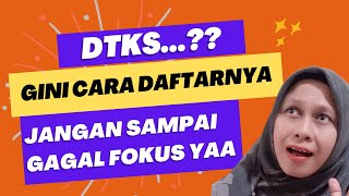 CARA DAFTAR DTKS 2024 [upl. by Eisdnyl234]