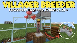 CARA MEMBUAT VILLAGER BREEDER  MINECRAFT BEDROCK 121 [upl. by Fujio752]