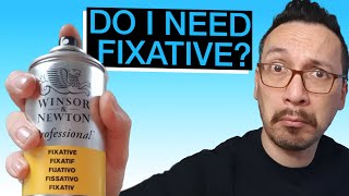 How to use fixative spray  DOs and DONTs [upl. by Etnuahc]