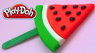 DIY PlayDoh Learn Make Cool Watermelon Ice Cream Toy Soda [upl. by Aztiraj]