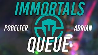 Imaqtpie  IMMORTALS QUEUE ft Pobelter amp Adrian [upl. by Notyap405]