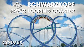 SCHWARZKOPF LOOPING COASTER  Planet Coaster 2 Collab Project [upl. by Sudnor]