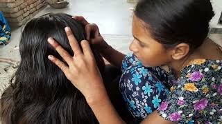 nitpicking in long hair new  Priya nitpicking  nitpicking in long hair new [upl. by Yzmar663]