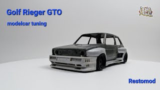 Golf Rieger GTO  RESTOMOD  118  diecast scalemodel tuning [upl. by Koziara409]