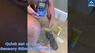 Saebo Sensory Stimulation Sock Quick And Easy Set Up [upl. by Corrianne]