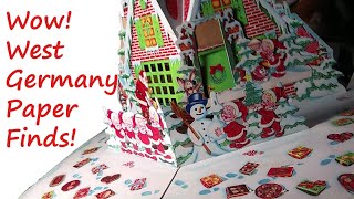 SO MUCH CHRISTMAS Estate Finds Vintage Paper Advent Calendars Die Cuts Beistle 1950s80s [upl. by Esertak227]