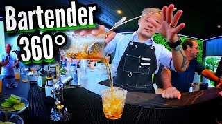 🍹 Bartender trabajando 360° gopro [upl. by Hilde679]