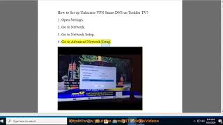 Set up Unlocator VPN Smart DNS on Toshiba TV [upl. by Hgielac]