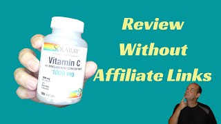 Vitamin C Review Solaray Brand 1000mg Vitamin C [upl. by Garlanda]