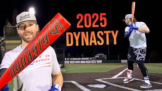 Hitting with the Louisville Slugger Dynasty  2025 BBCOR Baseball Bat Review [upl. by Ainekahs860]