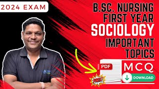 Most Important Sociology Topics for Bsc Nursing 2024 Exam  Bhushan Science Online Classes [upl. by Diraf]