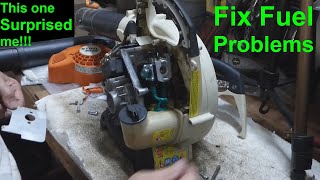 2 Cycle Engine Wont Start  How to FIX FUEL amp AIR PROBLEMS  Trimmer Blower Chainsaw [upl. by Anthony526]