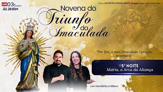 Novena do Triunfo da Imaculada  5ª Noite de Novena I Geraldinho e Débora [upl. by Enyamrahc]