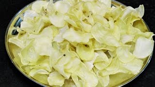 कुरकुरीत बटाटा वेफर्स  How to make BatataPotato Wafers  MadhurasRecipe [upl. by Blau]