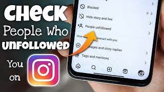 How to Check People Who Unfollowed You on Instagram [upl. by Lura452]