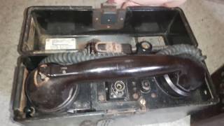 2 German WW2 Field Telephones from 1944 [upl. by Arvad]