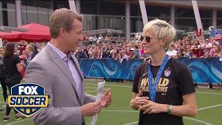 Megan Rapinoe Happy to keep the tradition going [upl. by Isia]