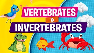 The Animal Kingdom  Invertebrates and Vertebrates Animals  Educational Videos for Kids  Science [upl. by Lowrance]