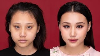 Trang Điểm Khắc Phục Mắt Xếch  Makeup Tutorial for Upturned Eyes [upl. by Spanjian]