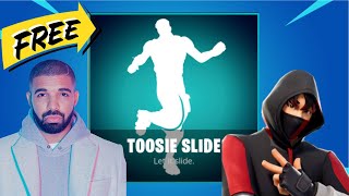 Fortnite Toosie Slide Emote  Drake Emote  FREE Giveaway [upl. by Jankell]