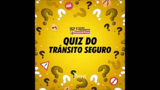 BOLETIM DO QUIZ DO TRANSITO 3  12072017 [upl. by Dohsar660]