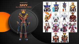 Kamen Rider Gavv All Rider and Form [upl. by Ellerrehc932]