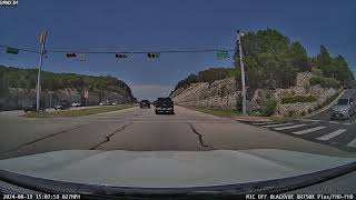 Vehicle Fire on NB 360 at Pennybacker Bridge [upl. by Anairda]