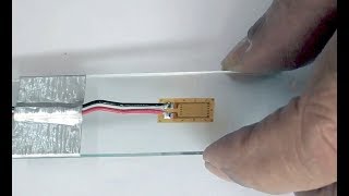 Strain gage gauge installation on glass [upl. by Aynor]