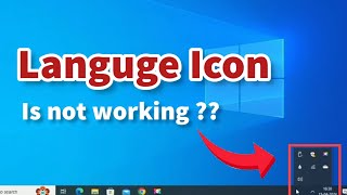 How To Fix Language Bar Missing From Taskbar in Windows 10 [upl. by Arretahs]