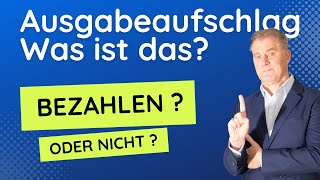 Ausgabeaufschlag einfach erklärt Was Ausgabeaufschläge sind und wie Du diese am besten vermeidest [upl. by Leinahtam]