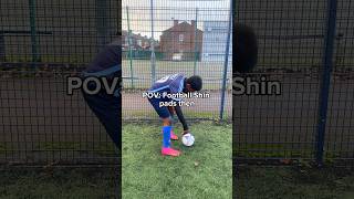 POV Football Shin Pads then VS Football Shin Pads now⚽️ football footballcomedy footballshorts [upl. by Rebma]