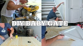 DIY BABY GATE  BARN DOOR STYLE [upl. by Atilol]