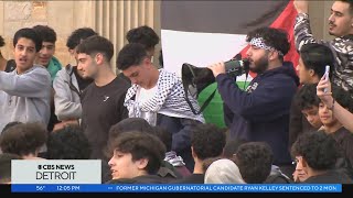 Dearborn Fordson students organize walkout in support of Palestine [upl. by Anidam]