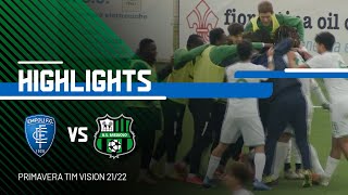 Primavera 1 TIMVision  EmpoliSassuolo 02  Highlights [upl. by Enenaj]