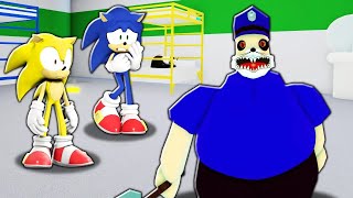 SUPER SONIC ESCAPE BARNIE amp BENJIES PRISON ESCAPE Roblox [upl. by Rodrique]