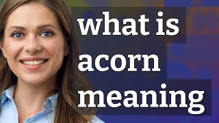 Acorn  meaning of Acorn [upl. by Aranat]