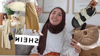 SHEIN unboxing  Haul  August 2024  Hijabflowers [upl. by Yxel]