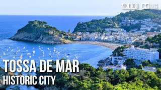 Tossa de Mar Historic Town and Fortress Costa Brava  🇪🇸 Spain 8K HDR Walking Tour [upl. by Woolcott]