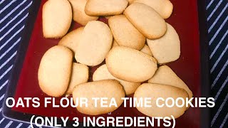 Oats Cookies RecipeOnly 3 IngredientsEgglessOat Flour Cookies Gluten Free CookiesOats Biscuits [upl. by Ahsienod]