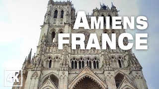 Amiens City and Cathedral FRANCE 🇫🇷 Real Time Virtual Walking Tour Ambience in 4K ASMR [upl. by Anomahs]