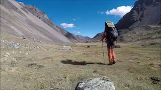 Huayhuash Circuit solo day5 Cutatambo  Cerro Gran Vista5150m  Huayllapa Peru 29062018 [upl. by Gish]